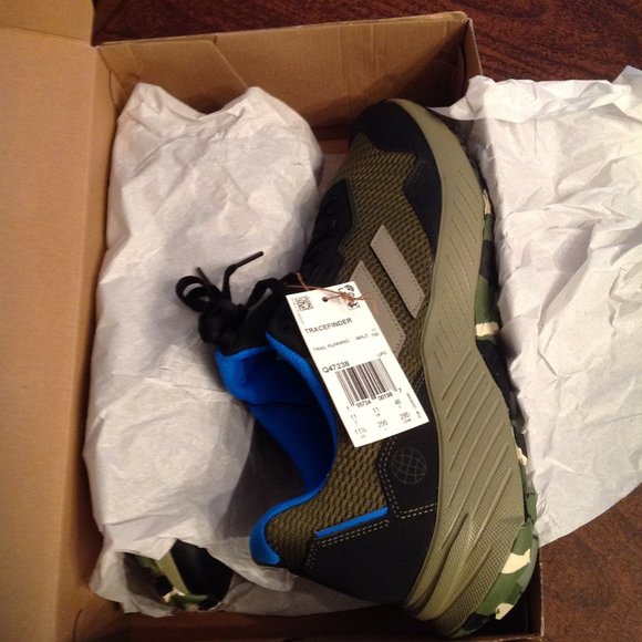 Adidas Men's TraceFinder Green Mesh Sneakers - 11.5 - New in Box - Picture 5 of 8